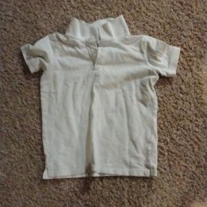 Boys white polo
